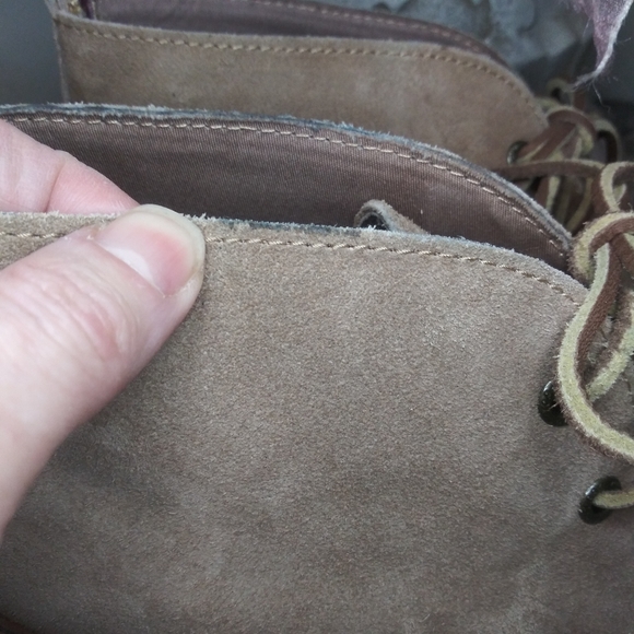 Sperry Harlow Taupe Suede Lace-Up Wedge Bootie - Picture 3 of 14